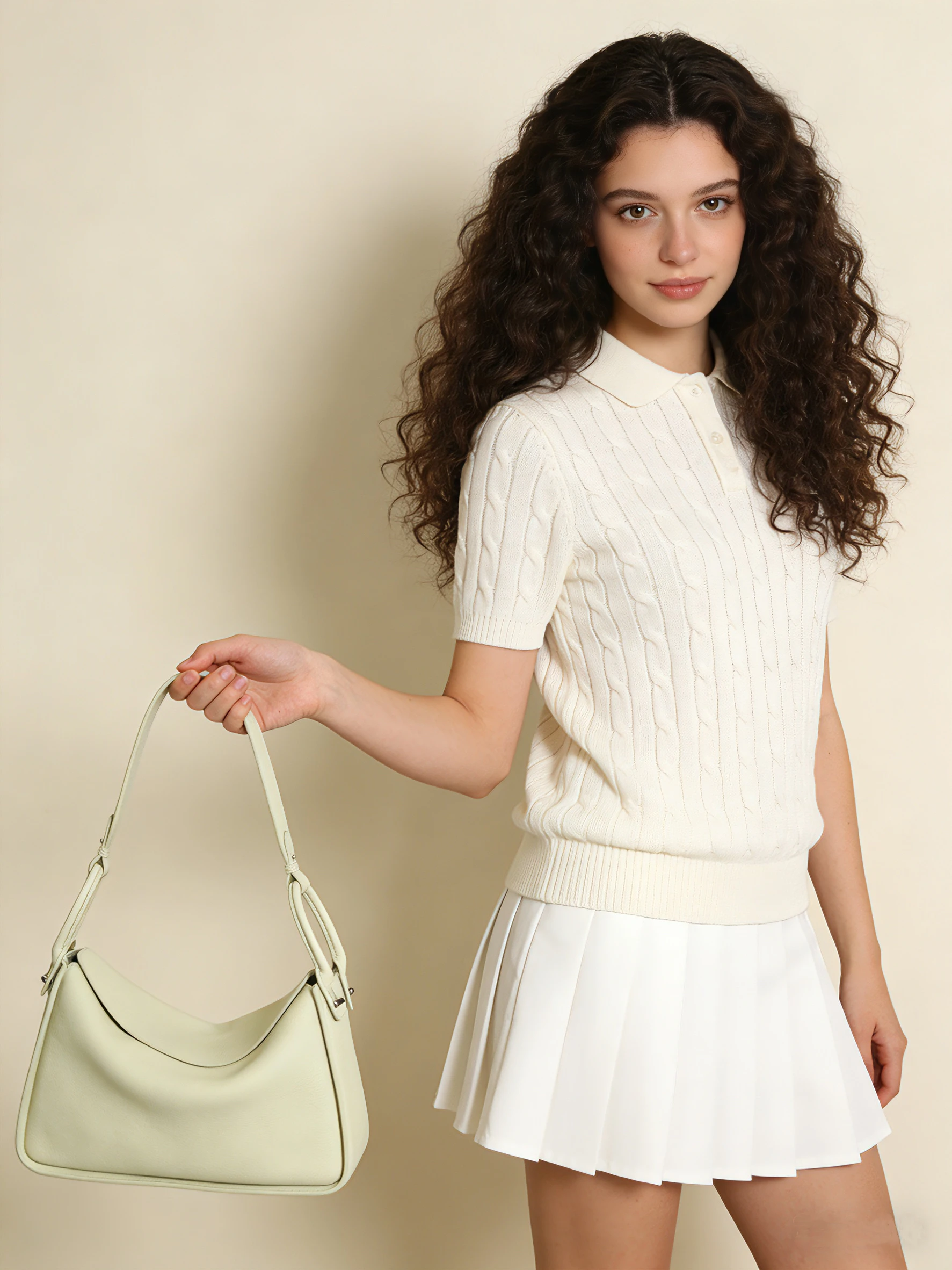 Fashionable Top-Layer Cowhide Leather Ladies Shoulder Bag Underarm Bag High-End Handbag Hobos Handbag