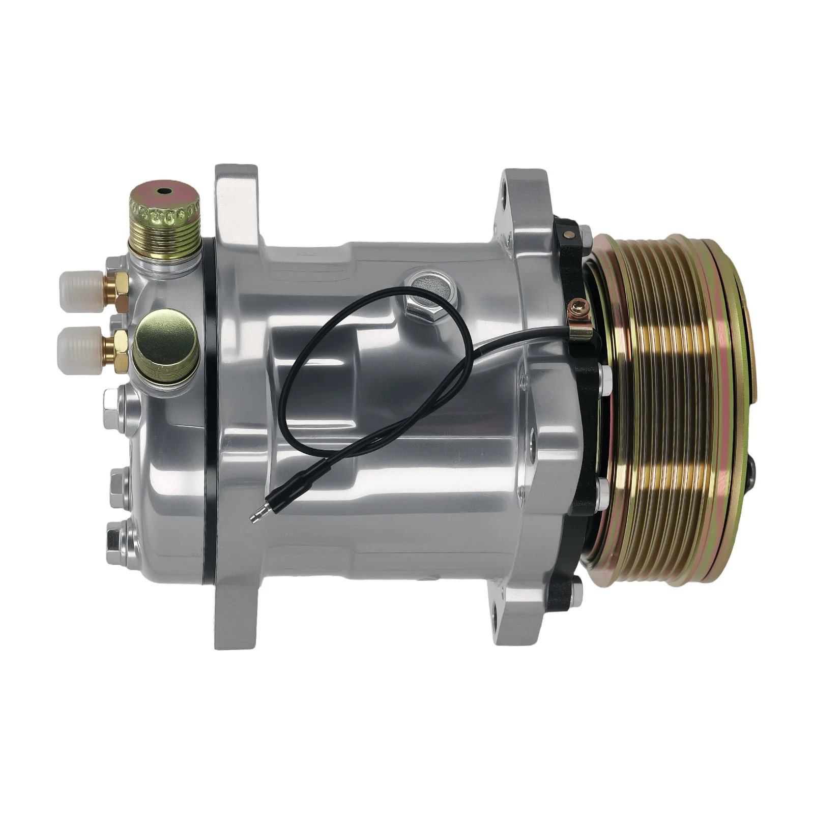 

Air Compressor w/ Clutch For Sanden 508 5H14 6-Groove Belt R134a 12V 38800PD2701