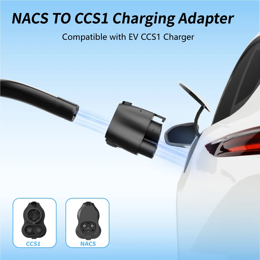 Electricee NACS to CCS1 Adapter for Ford Rivian GM Car NACS to CCS1 Adapter Compatible with DC NACS Supercharger DC V1/V2/V3/V4