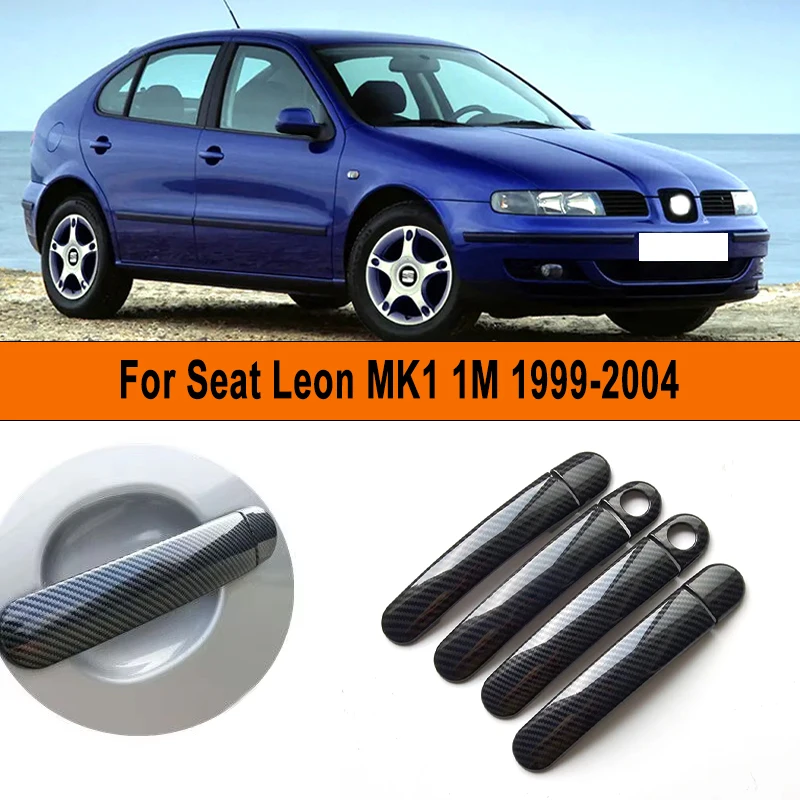 

Чехлы на дверные ручки автомобиля, устойчивые к царапинам аксессуары, Стайлинговые наклейки для Seat Leon MK1 1M 1999-2004 2003 2002 2001 2000