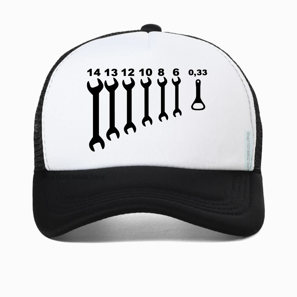 

Screw Wrench Opener Mechanic baseball cap Men Car Fix Engineer mesh trucker hat summer fashion adjustable snapback hat
