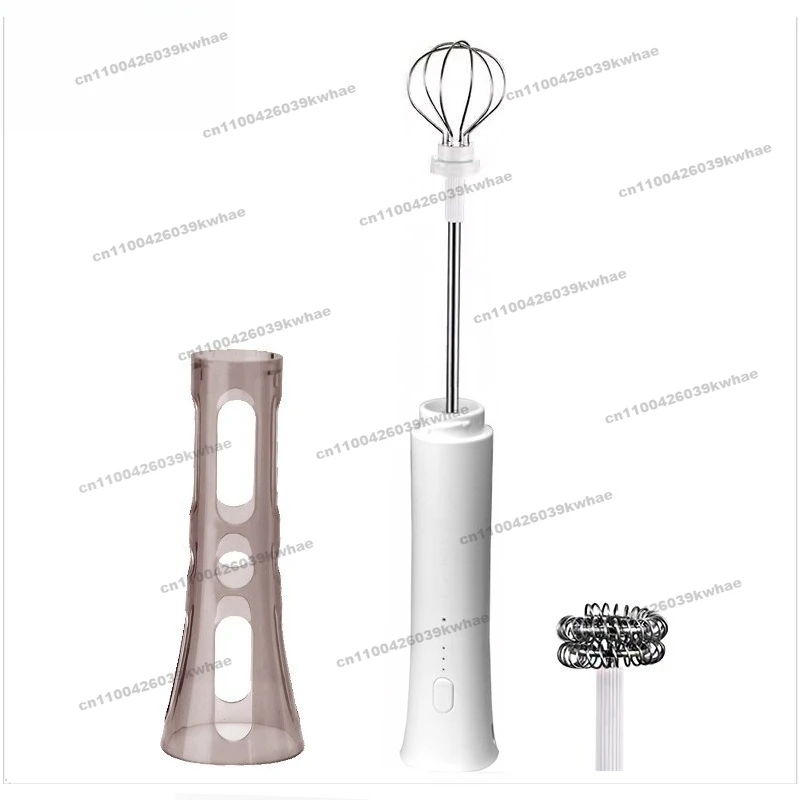 Electric Milk Frother Coffee Latte Automatic Milk Frother Free Hand-held Milk Whipping Stirrer