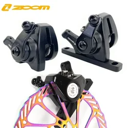 ZOOM Road Bike Mechanical Disk Brake Caliper 140mm 160mm Aluminum Alloy Bicycle Flat Mount Disc Brake Caliper DB580