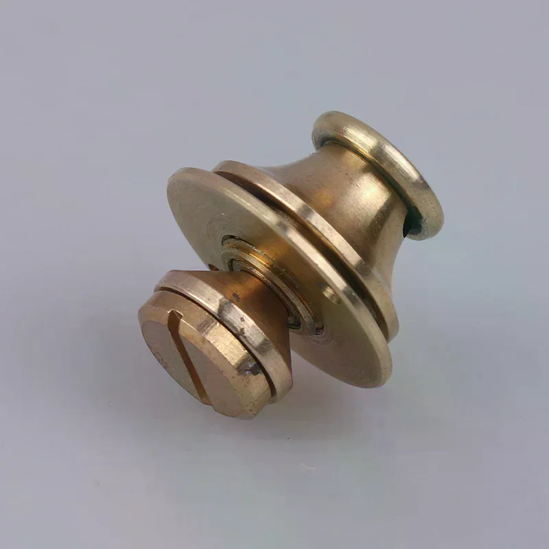 Messing Einsteckclip Schnallen Schloss Geldbörse Hardware Langlebige Hardware für Handwerk Handtasche Verschluss Tuck Lock für Ledertasche