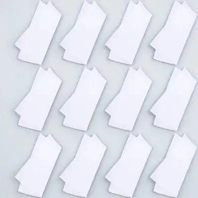 Zuiver Wit Katoenen Zakdoek Set 12 Stuks 38x38 cm Vierkante Wasbare Handdoeken voor Art Craft Tie Dye Projecten zachte Zak