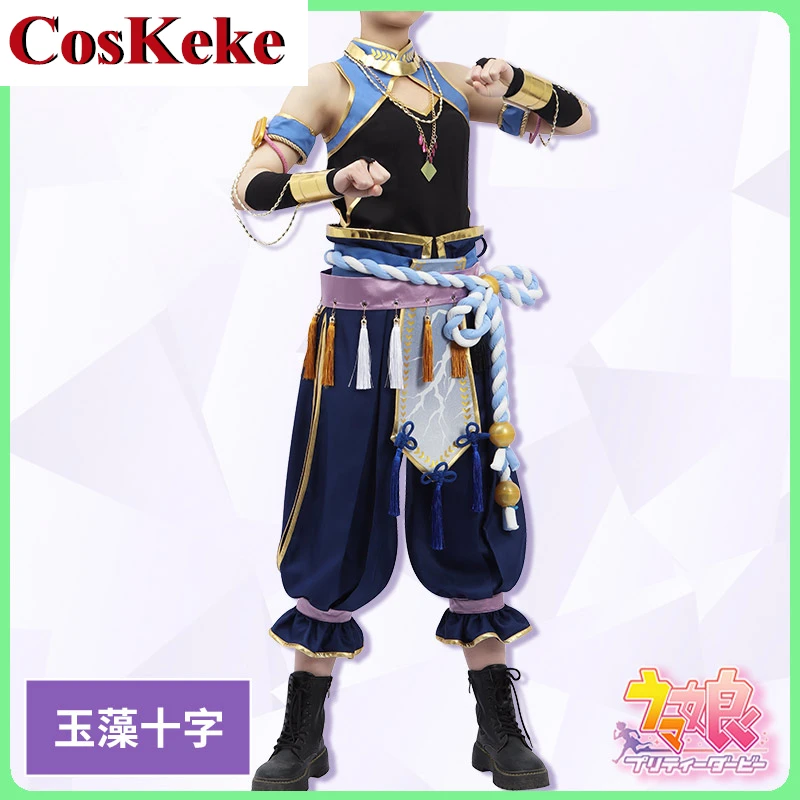 

CosKeKe [Customized] Game Umamusume: Pretty Derby Tamamo Cross Cosplay Costume Fashion Combat Uniform Unisex Role Play Clothing