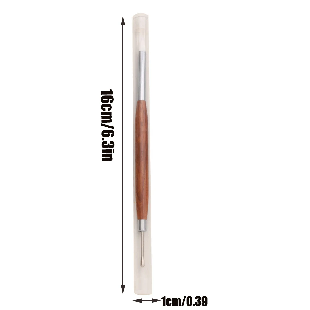 Pluma tallada de silicona de doble punta para decoración de uñas, 16x1cm, mezcla multifunción de Gel, bolígrafo constructor de uñas, pintura DIY/escultura, 1/2 ud.