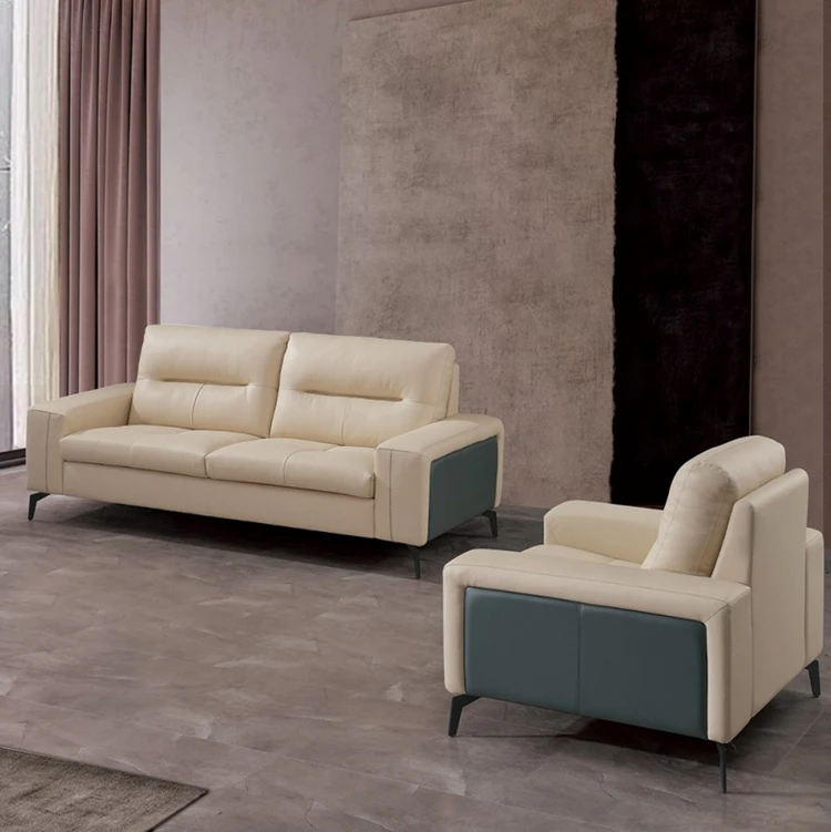 Comfortable 6-Seater Leather Sofa Set with Cooling Feature 123 Sofas Furniture for Living Room for Apartment Use