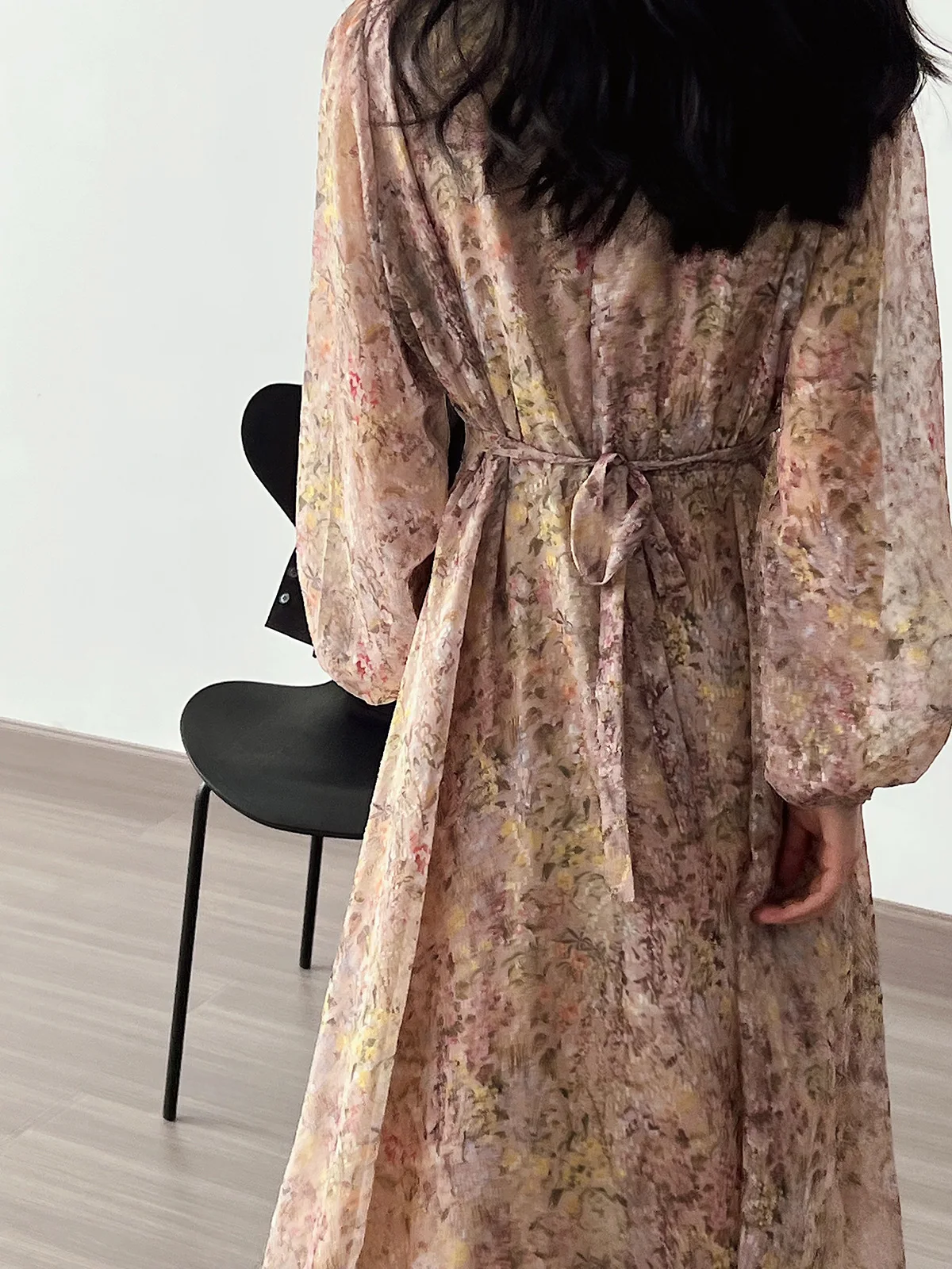 2024 nuove donne di arrivo Sexy stampa floreale Boho abito lungo con scollo a v elegante donna estate Maxi vestito abiti per le donne