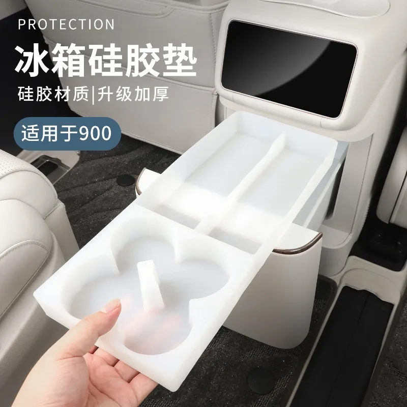 

For Lynk&Co 900 Car Mounted Refrigerator Silicone Groove Pad Pallet Interior Modified Supplies Accessories