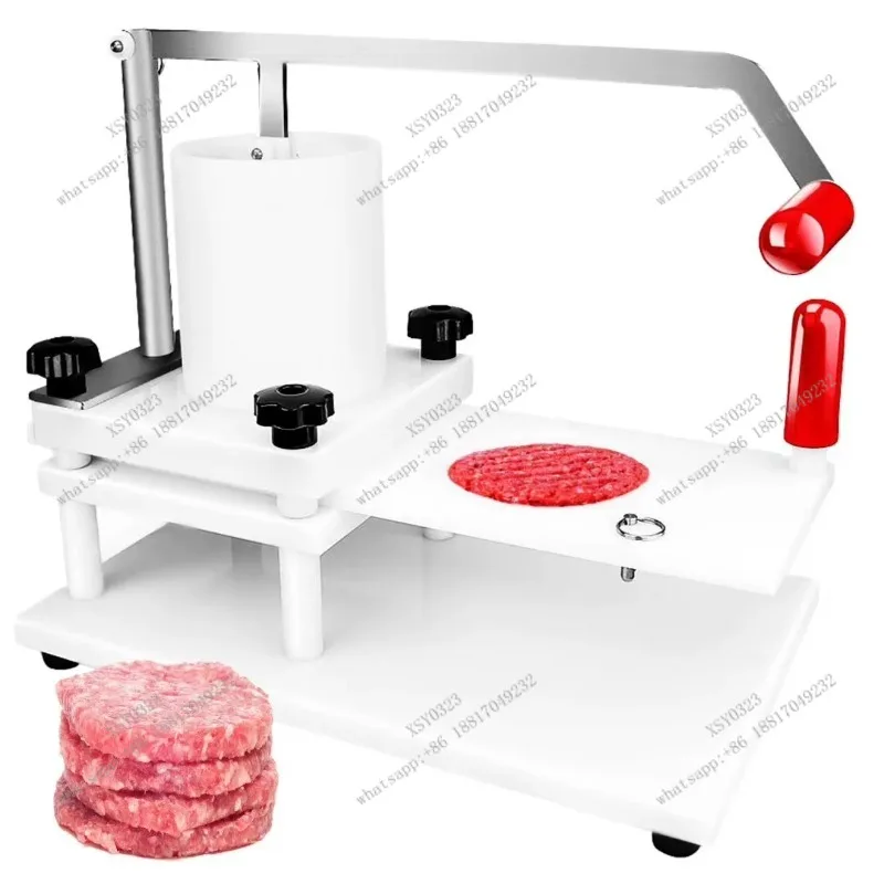 Durable PE Manual Hamburger Press Mold Homemade Burger Patty Maker for Home and Commercial Use