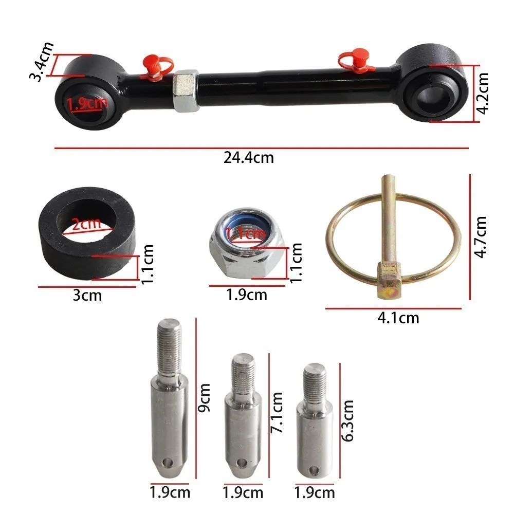 Front Sway Bar Links Disconnects For Jeep Wrangler JK JKS 2/4 Doors 2007-2018 Adjustable Quick Disconnect Parts 2.5-6" Lifts 