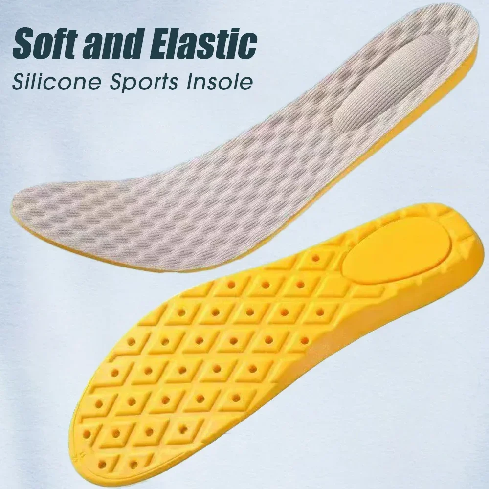 2/6pcs Unisex Memory Foam Insoles Soft Feet Care Deodorant Absorb-Sweat Cushion Women Men Sports Running Shoe Inserts Paddings