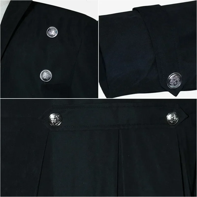 Manteau Long pour hommes de la Renaissance médiévale, Trench, Costume de Cosplay, vêtements nobles de cour rétro du moyen âge