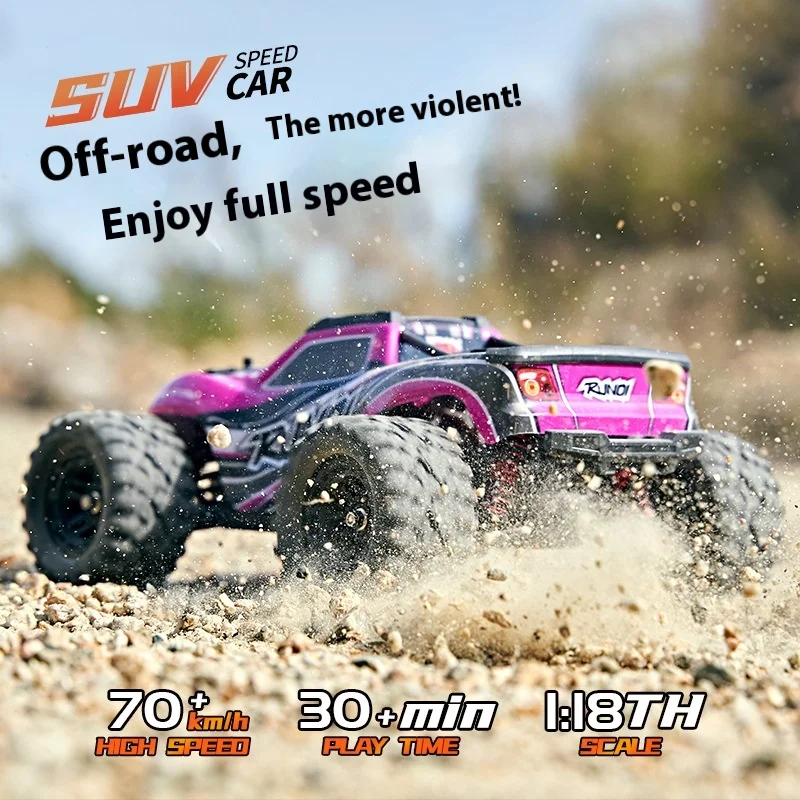 

2.4g 1:18 Full Scale Remote Control Four-Wheel Drive Powerful Power High-Speed Competition Violent Off-Road Vehicle Model