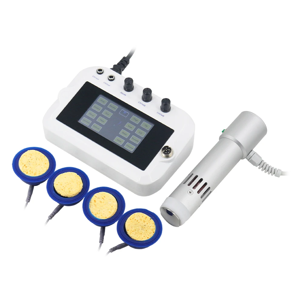 300MJ Shockwave Therapy Machine Sports Injury ED Treatment Body Massage Muscle Stimulation 2 in 1 Shock Wave Equipment