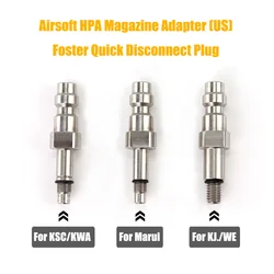 HPA Foster Quick Disconnect Coupler Plug (US Type) Fit WE KJW,Marui ,KSC KWA