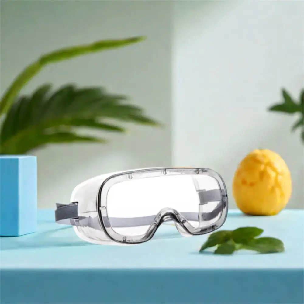 

Portable Professional Safety Goggles Vented Protective Anti Splash Eyewear Lightweight Clear Lens Anti-Fog Glasses Work Lab