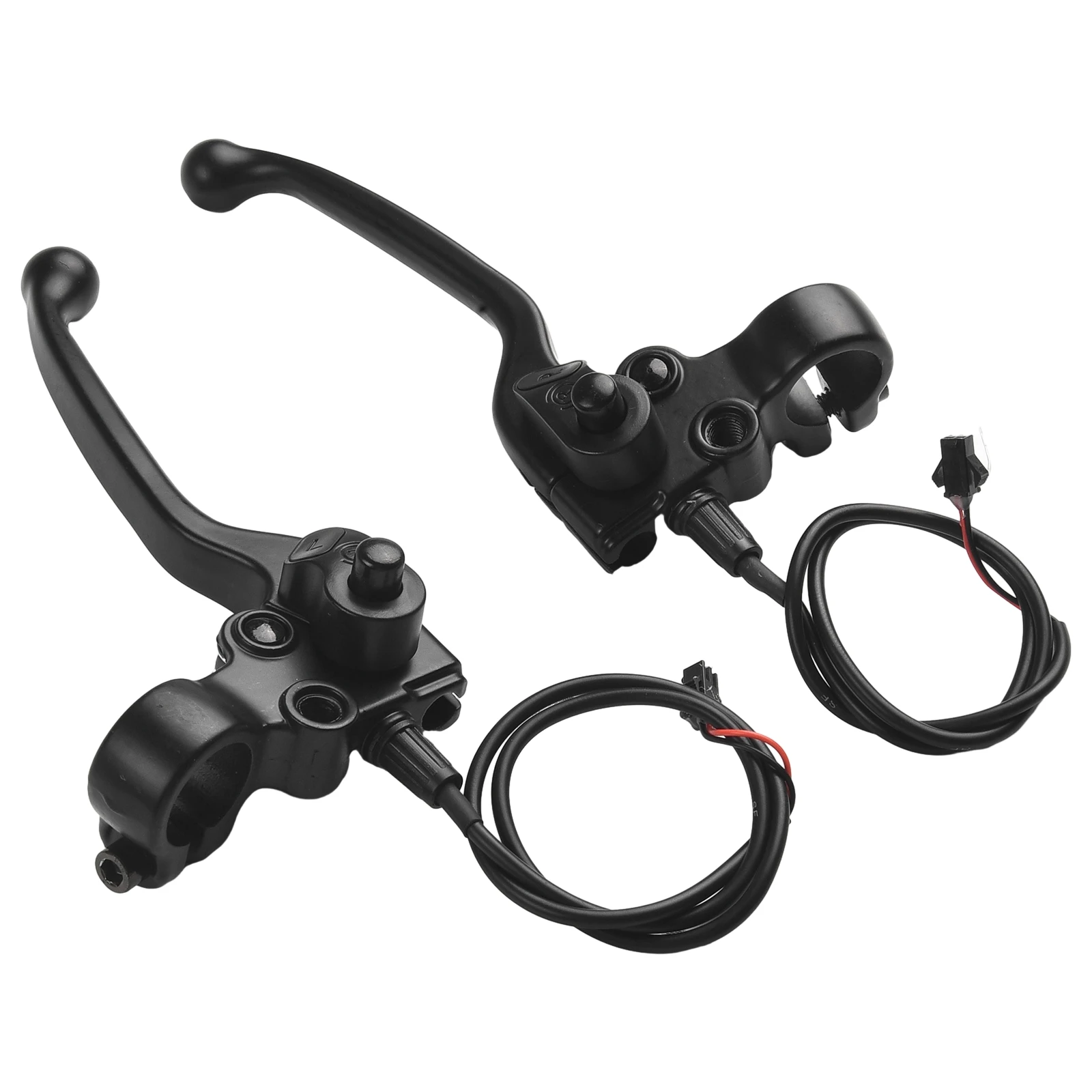 1 Pair E-Bike Mechanical Brake Levers Electric Bicycle Part With Parking Button E-Bike Part Accessories