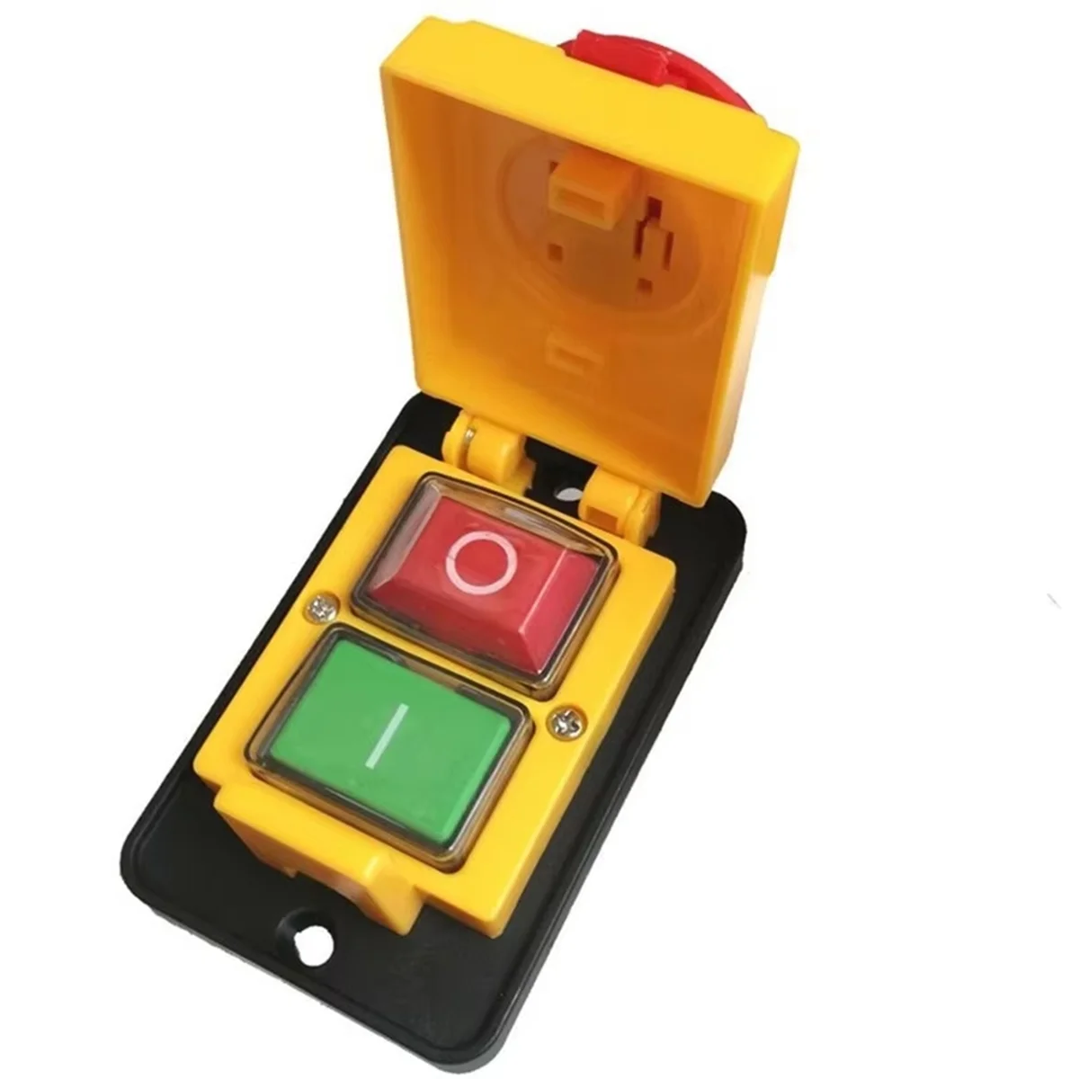 ABFKW DZ05 7 دبابيس 400 فولت IP55 ثلاث مراحل الكهرومغناطيسية في حالات الطوارئ وقف مفتاح بـزر دفع #4