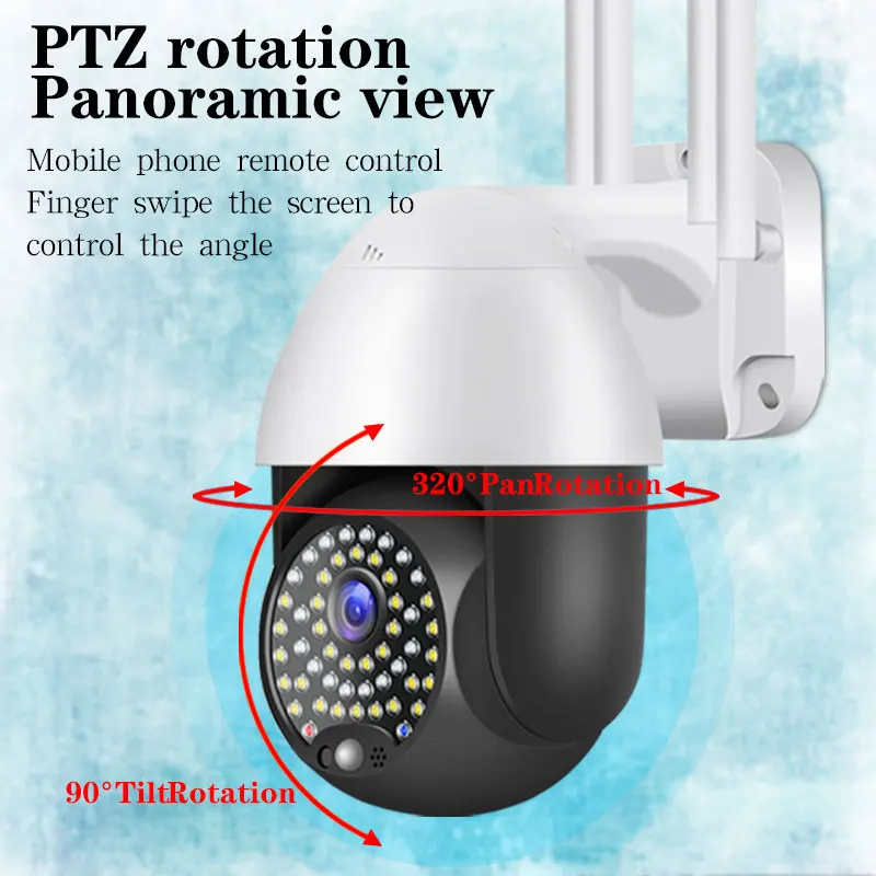 YCC365 Plus IP Camera 2MP PTZ Surveillance Camera WIFI Outdoor Color Night Vision Wireless Security Protection CCTV Camera