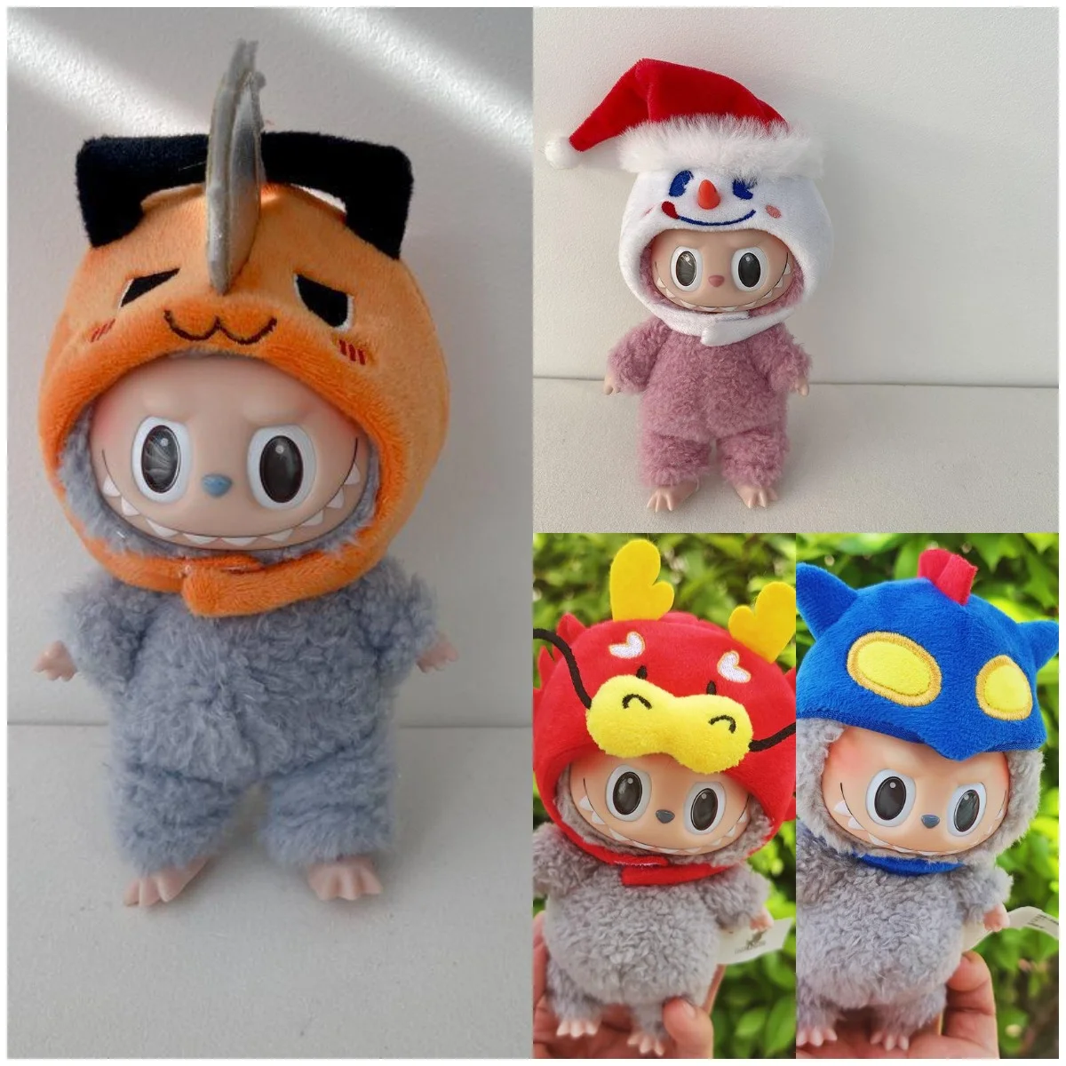 Labubu Headset Hat Cotton Doll Accessories Headwear Ido Doll Clothes Cute DIY Gift