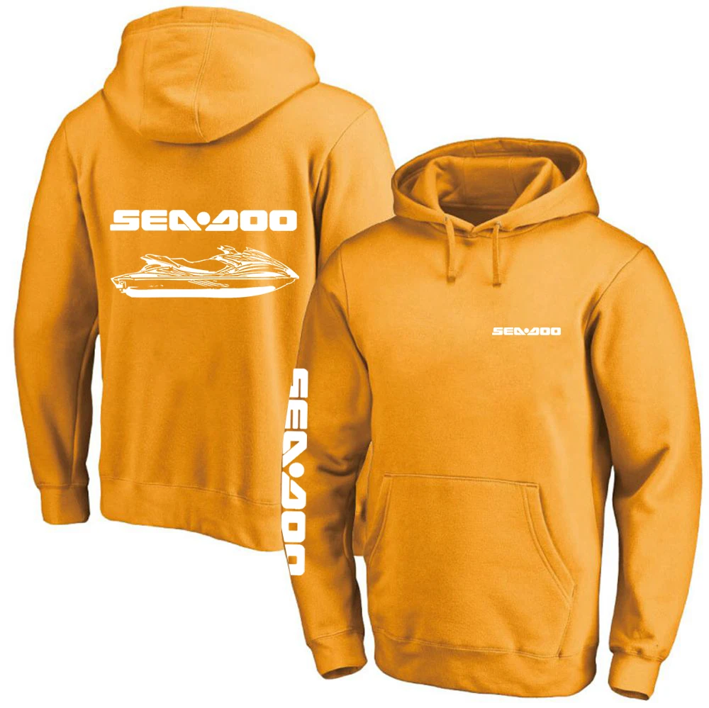 Sea Doo Seadoo Moto Men's New Print Hoodies Spring And Autumn Coat Solid Color Fashion Pullover Sweatshirt Harajuku Top Clothing