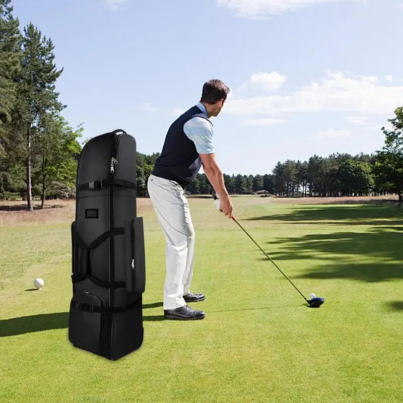 

Golf Travel Bags Heavy Duty Golf Aviation Bag With Wheels Waterproof Foldable Outdoor Luggage Storage Accessories For Coworkers