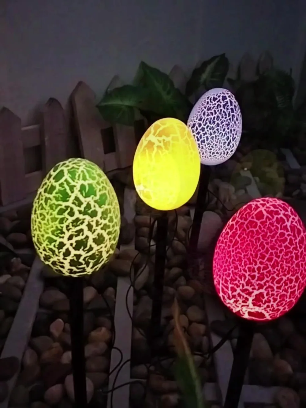 Solar powered Easter egg villa courtyard light outdoor waterproof outdoor balcony Landscape garden lawn landscape plug-in lamp