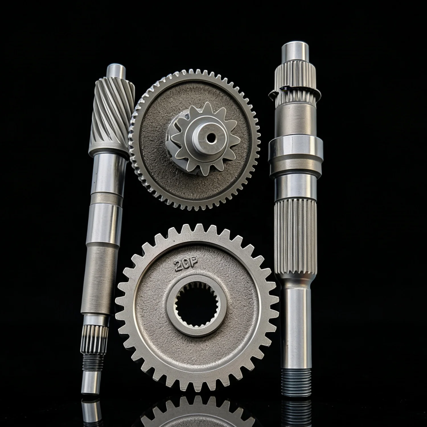 Transmission Gear for Yamaha NMAX155 NVX155 AEROX155 Rear Belt Pulley Shaft Belt Shaft Tail Teeth Four Major Teeth