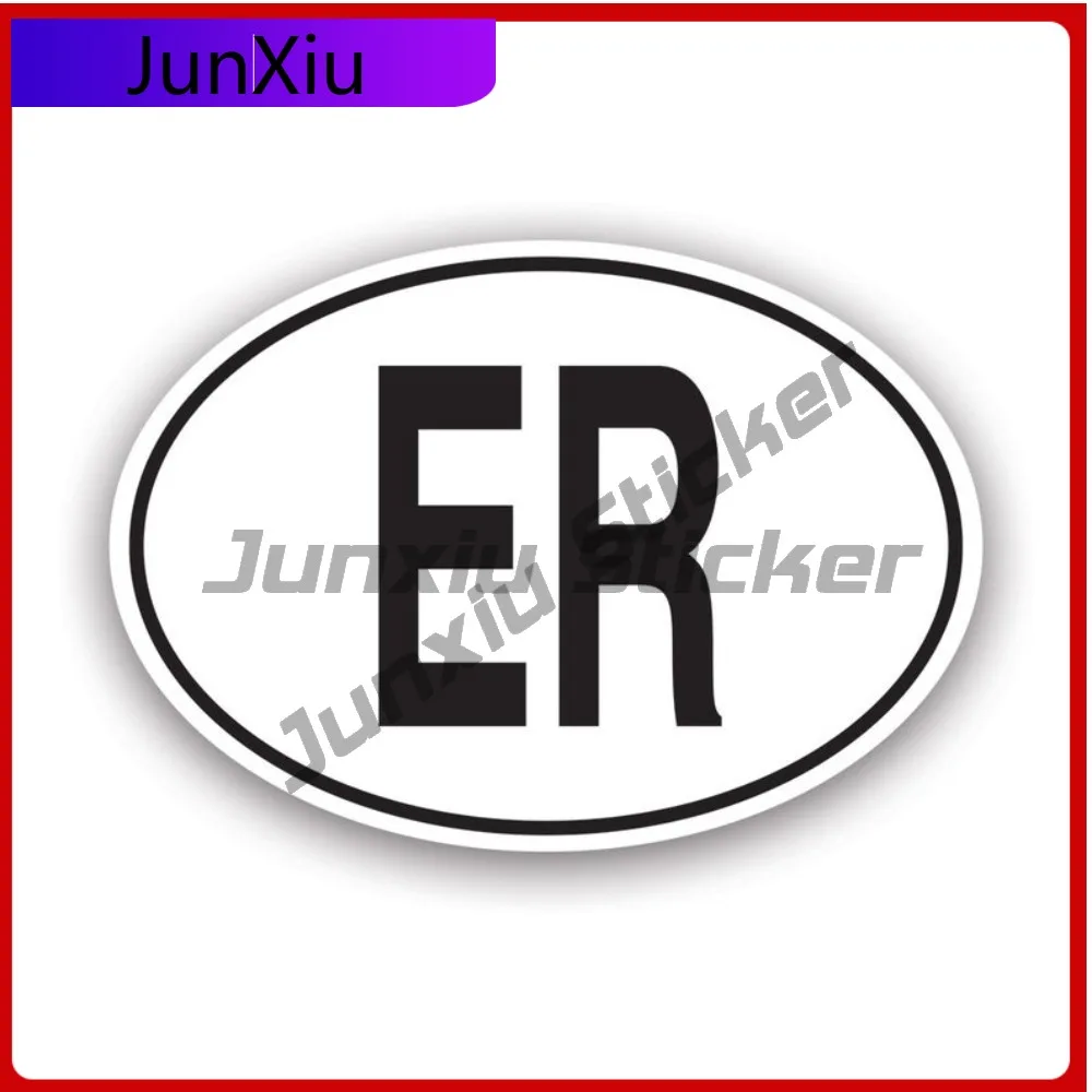 

Er Eritrea Country Scratch Resistant Sun Resistant Funny For Truck Car Window Motorcycle Removable Self Adhesive Decal