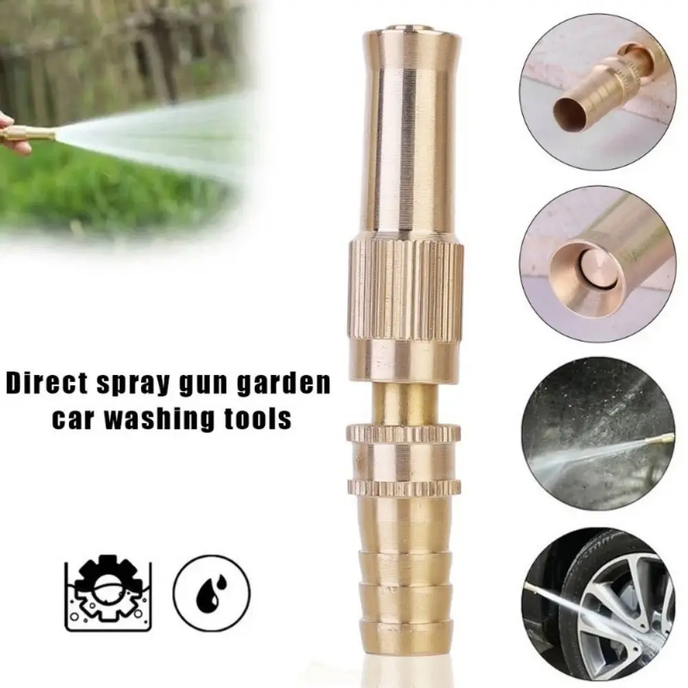 1Pcs Aluminum Alloy Spray Torch Connect Hose 360 Degree Rotating High Pressure Spray Nozzle Watering Garden Tool Adjustable