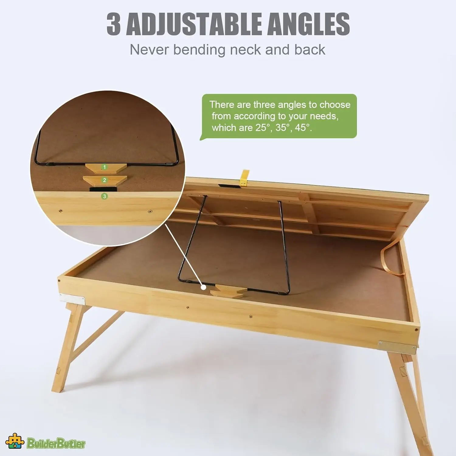 1500-delige puzzeltafel met poten, 34,25" x 25,2" houten puzzelbord met 4 laden en deksel, 3 kantelhoeken