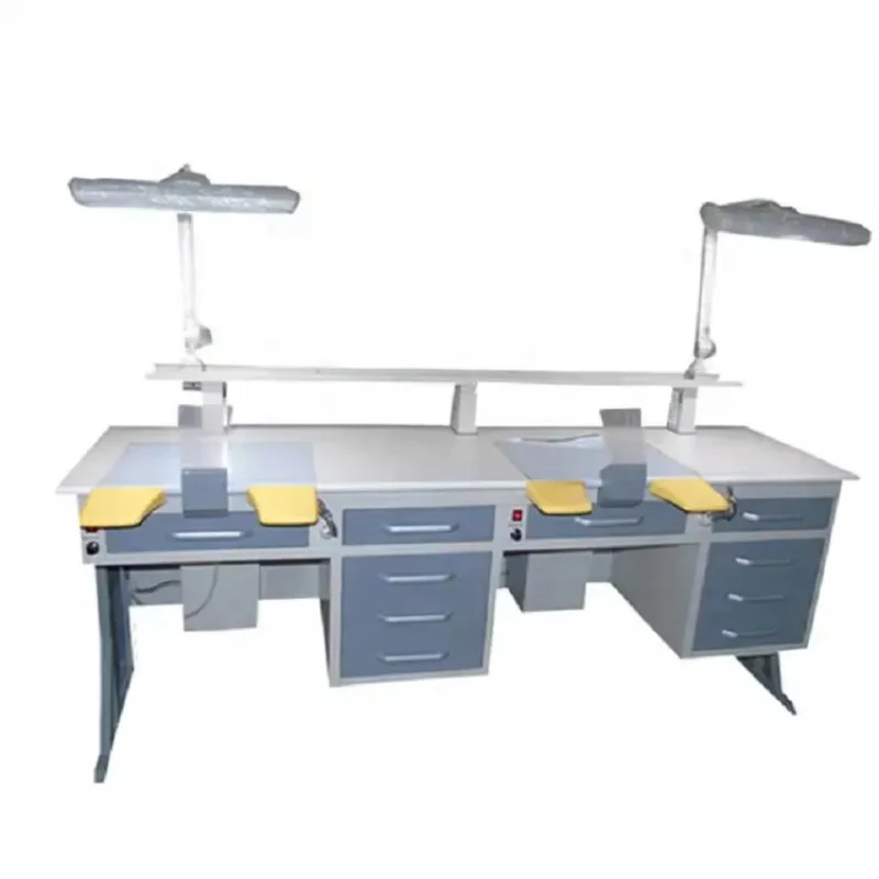 

Dental Laboratory Equipment Dental Workbench 2.15m Dual Dental Laboratory Workstation