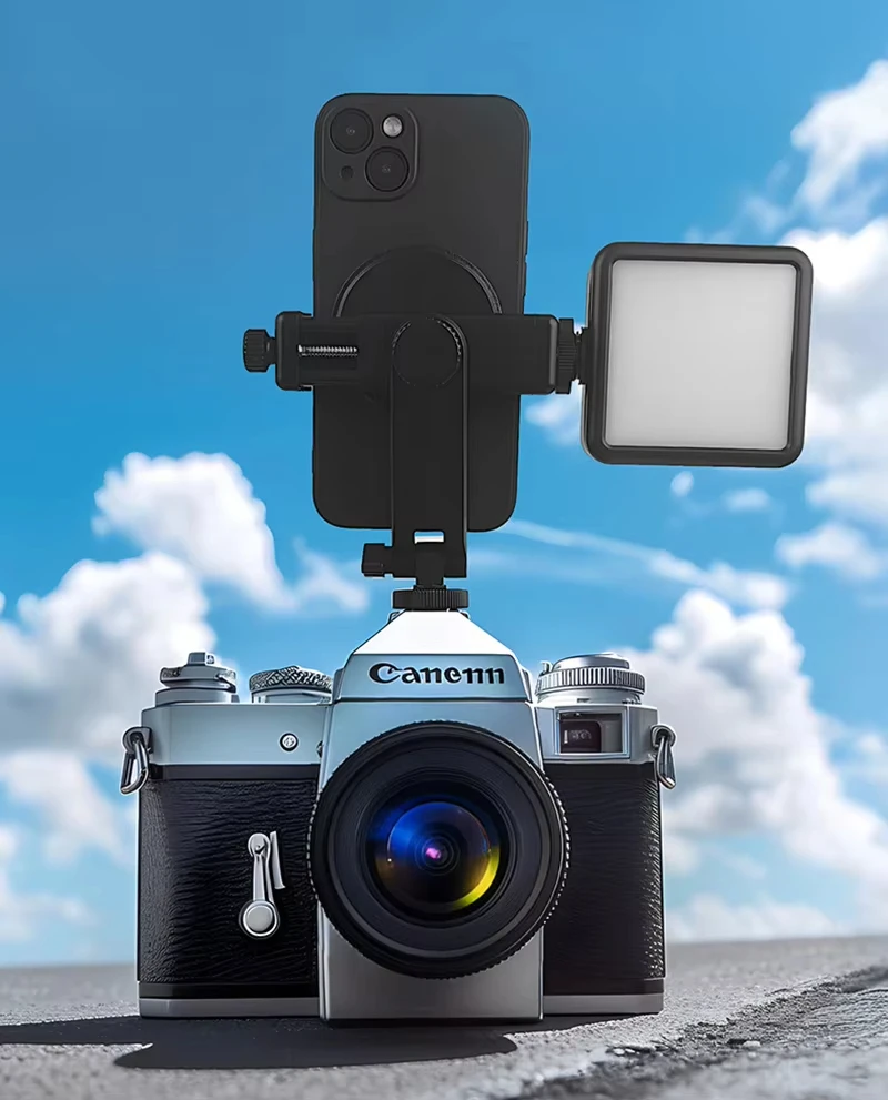 Camera Hot Shoe Phone Tripod Mount Holder Mobile Smartphone Support Cold Shoe Adapter for Iphone Samsung Photography Accessories gallery 4