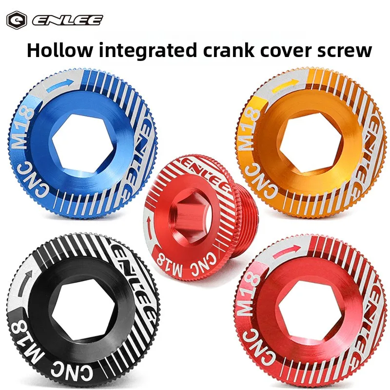 

ENLEE Aluminum Alloy Bicycle Crank Cap Crank Screw M18 M20