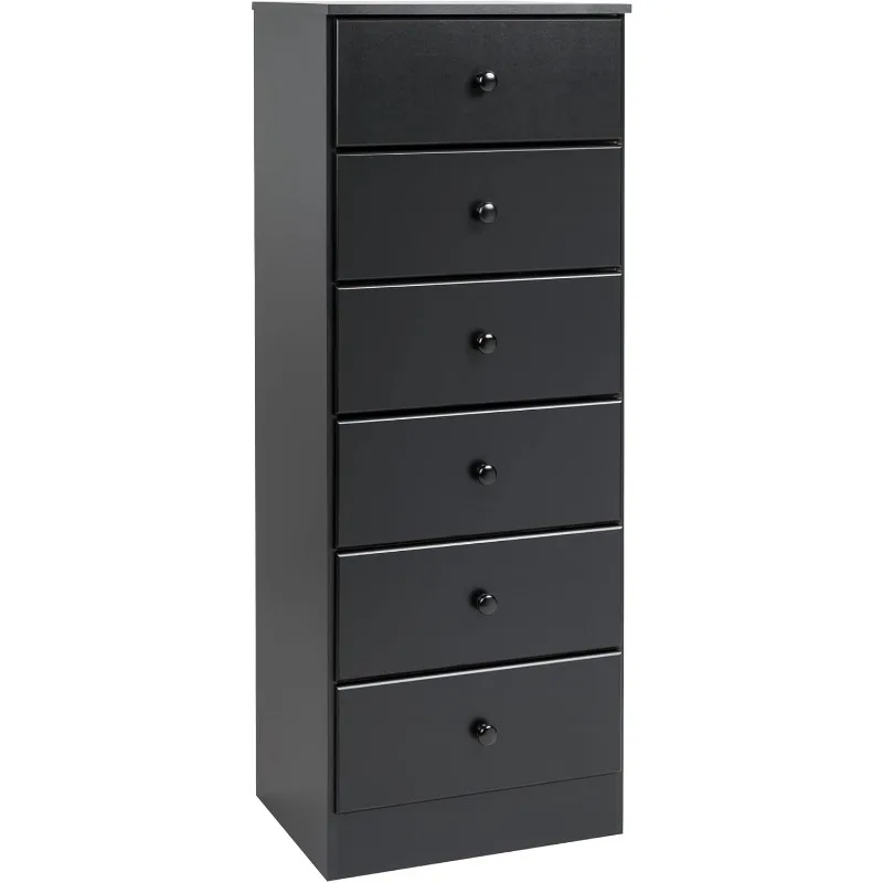 Prepac Astrid Tall Black Dresser: 16