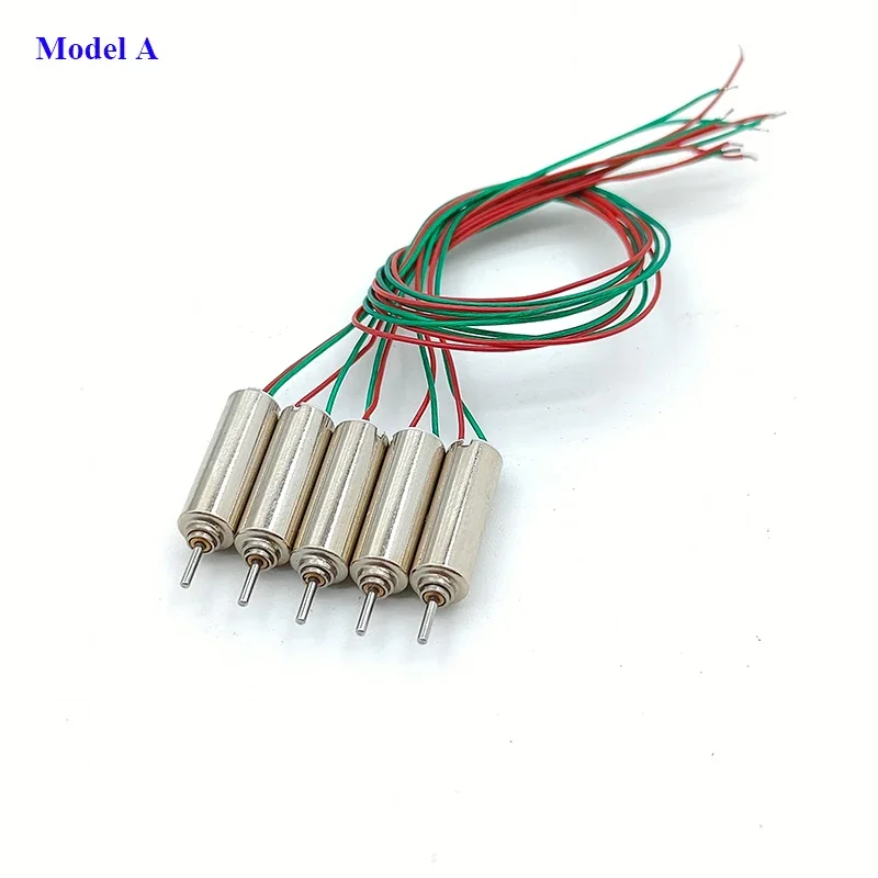 5PCS/Lot 0412 Mini 4mm*12mm Tiny Coreless Motor Micro 412 Hollow Cup Engine DC 3.7V 48000RPM Ultra High-speed Motor DIY RC Drone