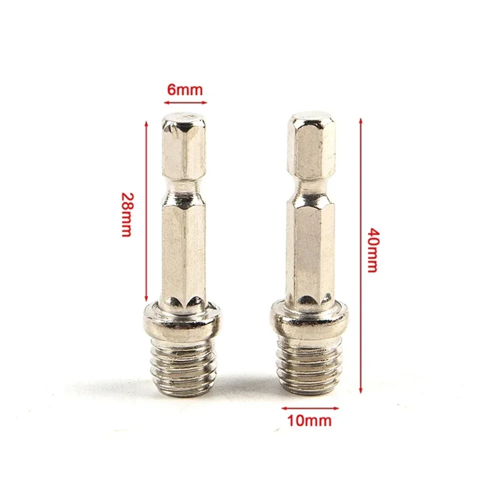 1 шт. 6 мм 1/4 шестигранный шатун адаптер сверлильный патрон M10 M14 шлифовальный диск соединение шестигранный шатун
