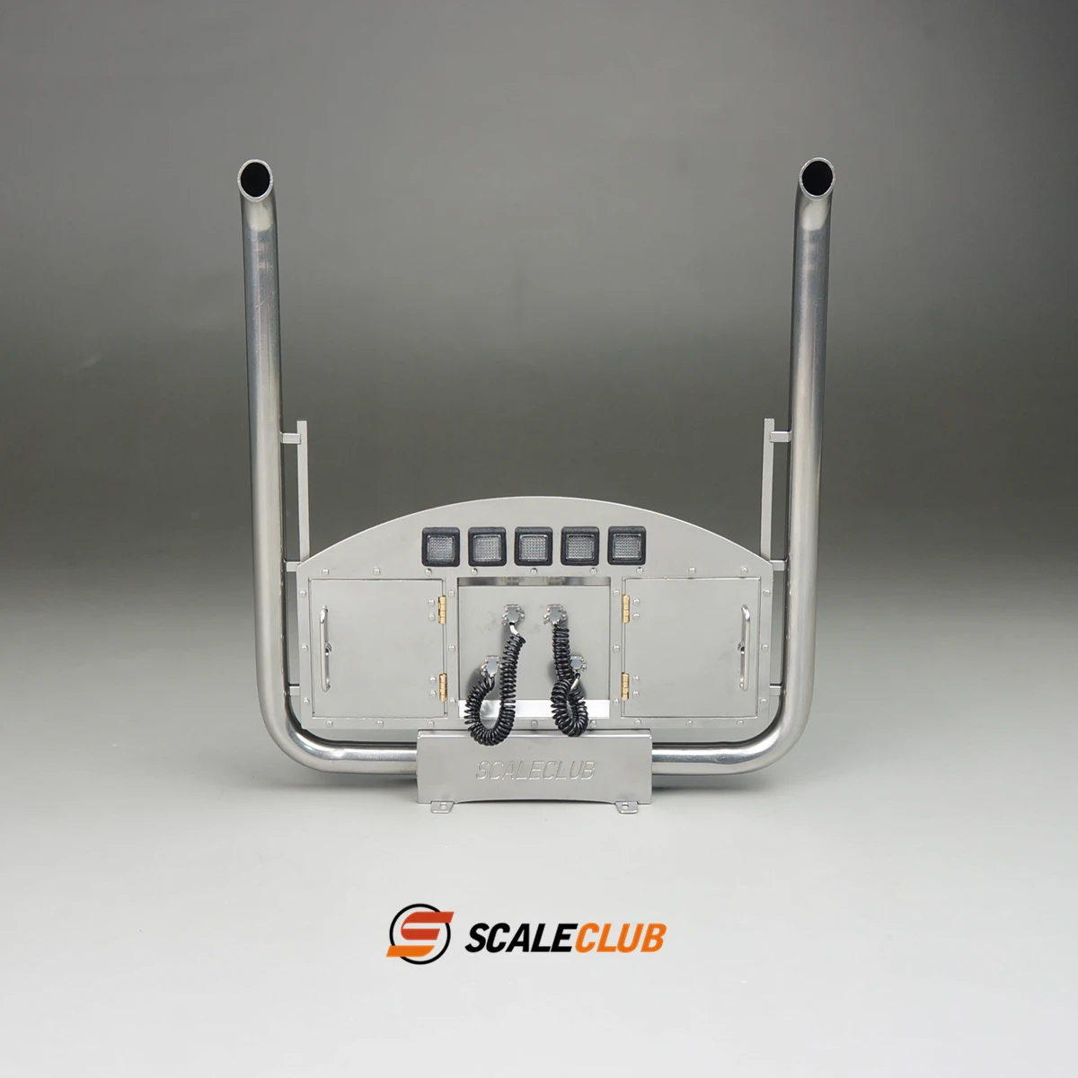 Scaleclub 1/14  tractor truck metal exhaust with lights suitable for LESU model modification