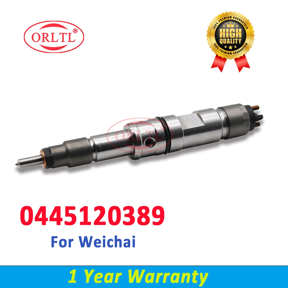 

ORLTL 0445120389 High Quality Common Rail Injector 0 445 120 389 Diesel Nozzle For Bosch WEICHAI Engine 0445 120 389