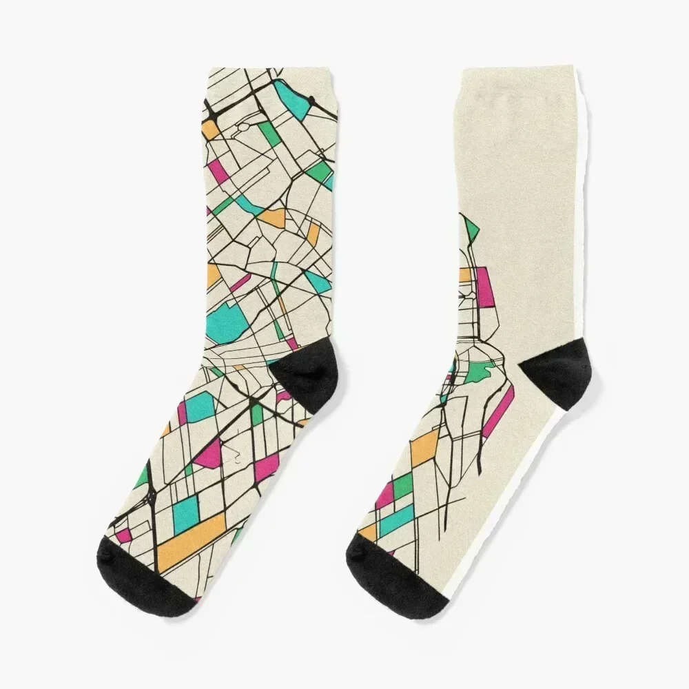 

Buenos Aires, Street Map Socks with print warm winter Run moving stockings Luxury Woman Socks Men's