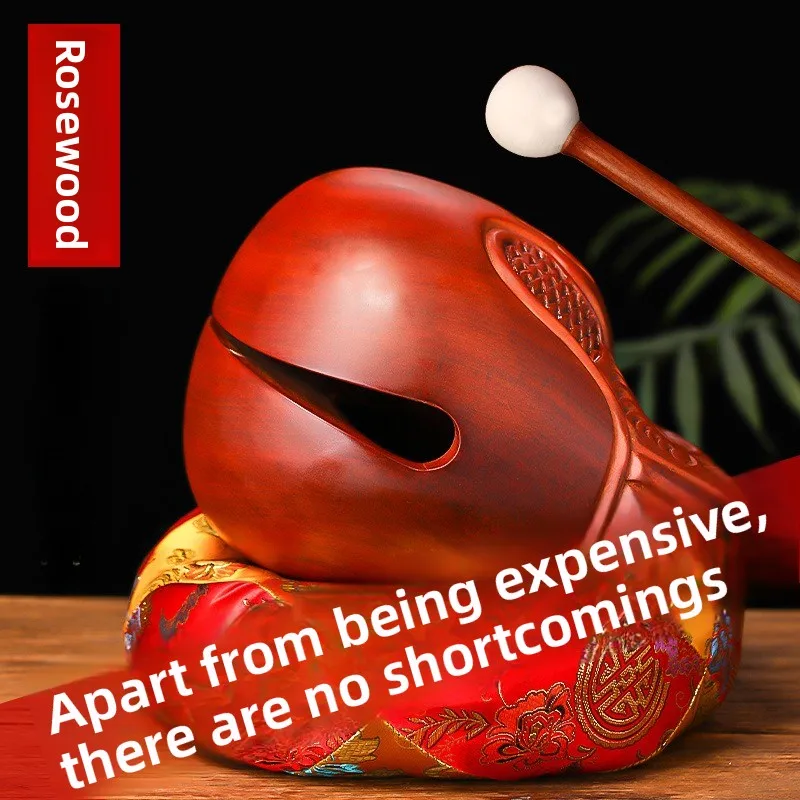Wooden Fish Instrument Set Percussion Meditation Tool Sandalwood Carving Home Decor Gift maszt
