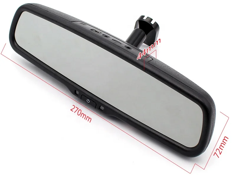 IPoster New Design DVR Backup Mirror Monitor Dual Lens 1080P DashCam Auto Driving Recorder G-sensor 5in with 8 Parking Sensors