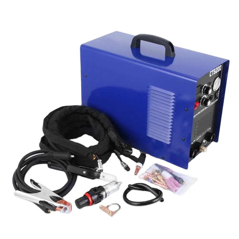

CT520D Plasma Cutter Tig Stick Welder 3 in 1 Combo Welding Machine, 50Amp Air Plasma Cutter, 200A TIG/ Stick Welder