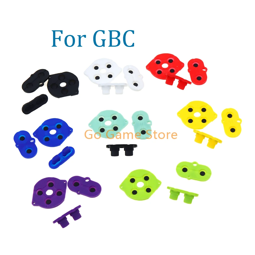 100sets Replacement For GameBoy Color GBC Game Console Silicone Conductive Rubber Pads Button