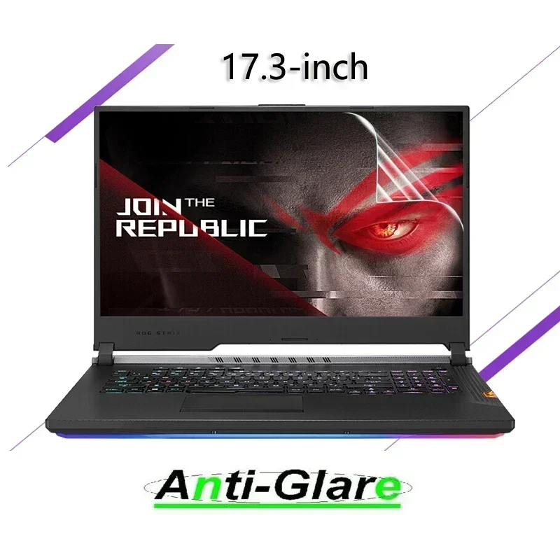 2X Ultra claro/antideslumbrante/anti rayos azules Protector de pantalla cubierta protectora para Asus ROG Strix GL712 17,3 pulgadas Gaming Notebook 16:9