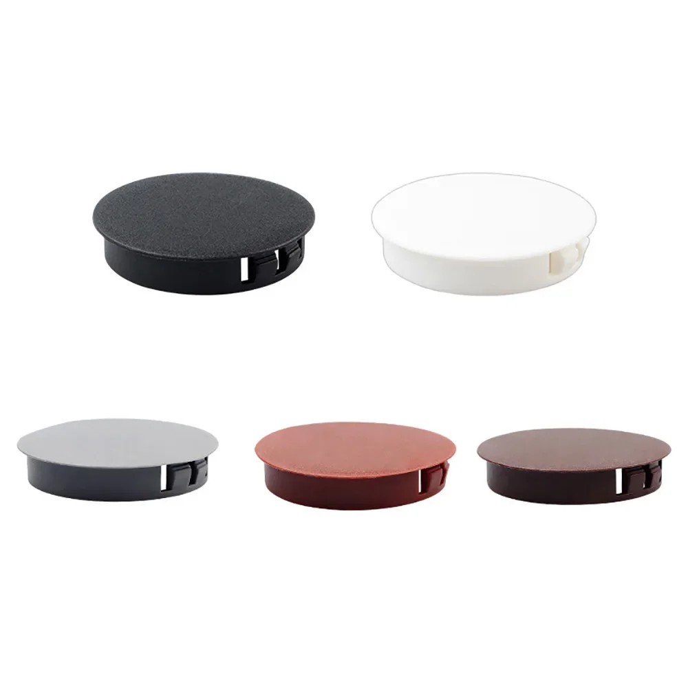 10 قطعة المفاجئة على ثقب التوصيل 5 مللي متر ~ 80 مللي متر جولة البلاستيك تقطيع نهاية قبعات أنبوب الأنابيب إدراج #3