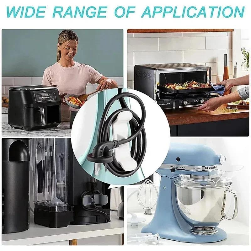 Cord Wrapper Kitchen Storage Wire Organizer Clip Holder Self Adhesive Coffee Machine Kitchen Appliances Winder Fixed