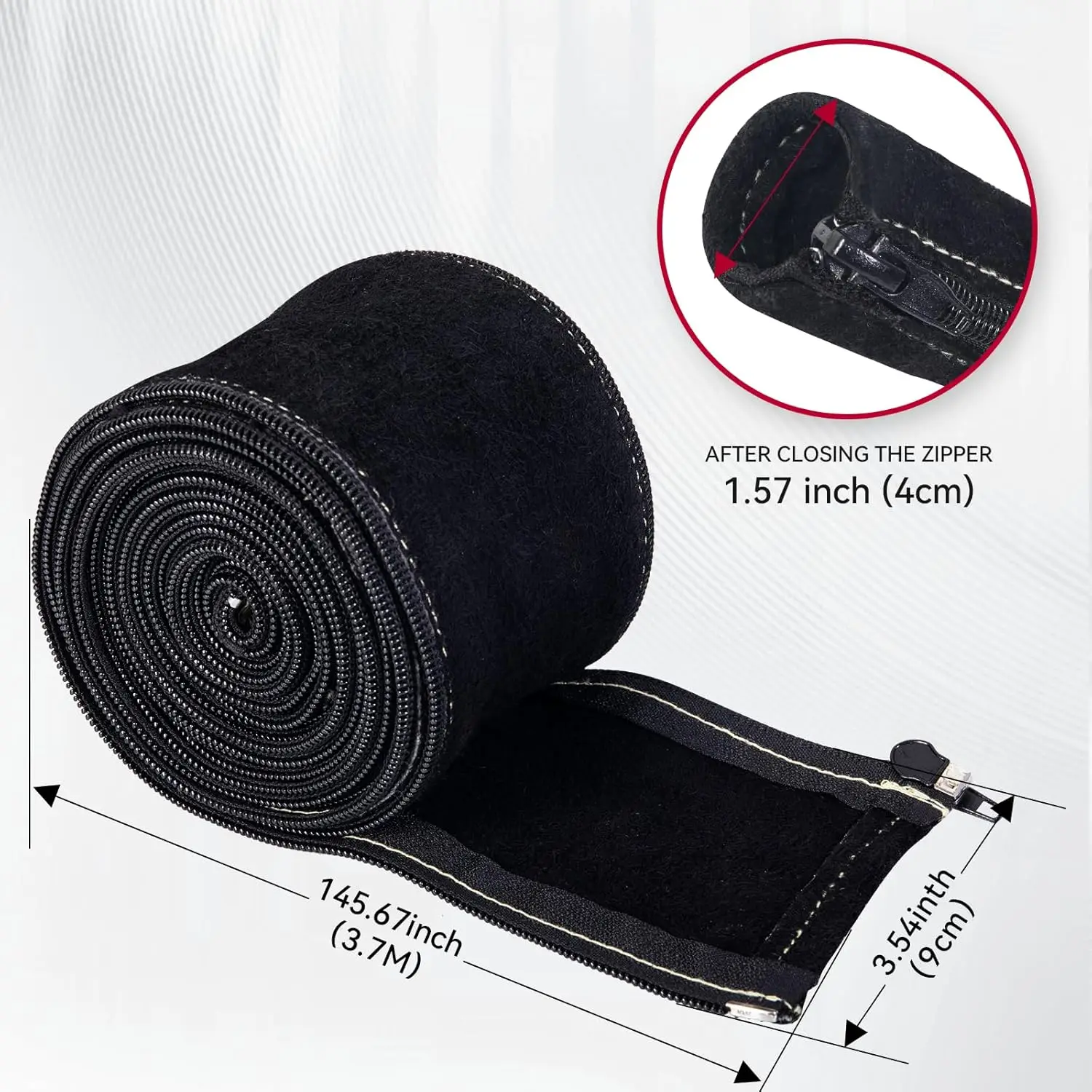 ARCCAPTAIN TIG Welding Torch Cable Cover 25inch MIG Plasma Tig Torch Cover Resistant Leather with Zipper Welding Accessory view 2